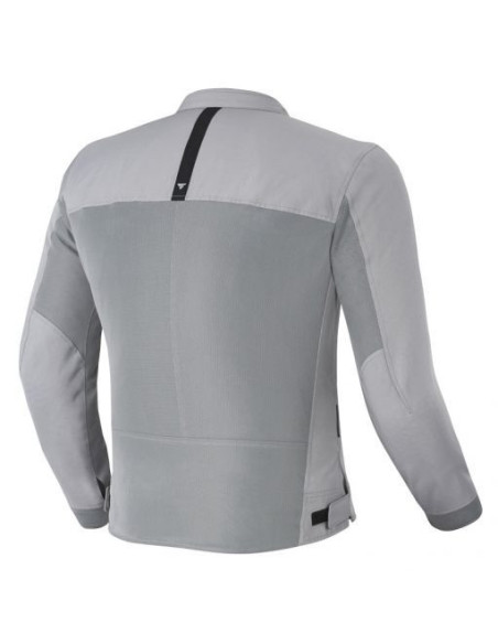 SHIMA OPENAIR GREY SUMMER TEXTILE MOTO JACKET