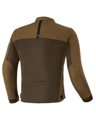 SHIMA OPENAIR BROWN SUMMER TEXTILE MOTO JACKET