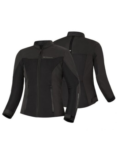 SHIMA WOMENS OPENAIR BLACK SUMMER TEXTILE MOTO JACKET