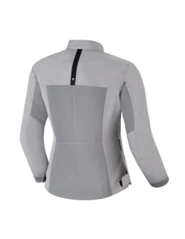 SHIMA WOMENS OPENAIR GREY SUMMER TEXTILE MOTO JACKET