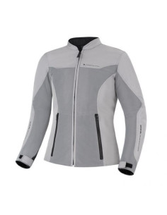 SHIMA WOMENS OPENAIR GREY SUMMER TEXTILE MOTO JACKET