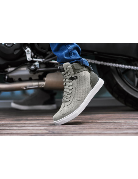 SHIMA SX-2 EVO GREY SHORT MOTO BOOTS