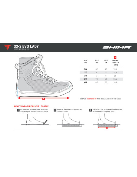 SHIMA SX-2 EVO LADY BLUE SHORT MOTO SHOES