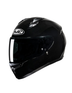 HJC C10 SOLID BLACK SPORTS/INDOOR MOTORCYCLE HELMET