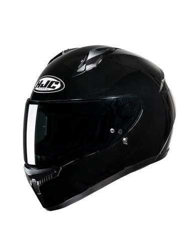 HJC C10 SOLID BLACK SPORTINIS/UŽDARAS MOTO ŠALMAS