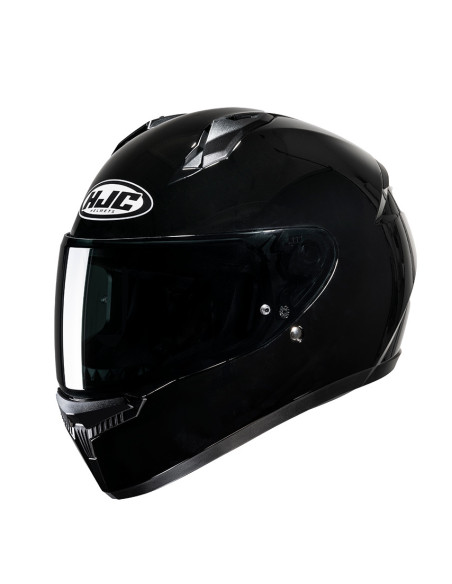HJC C10 SOLID BLACK SPORTINIS/UŽDARAS MOTO ŠALMAS