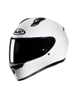 HJC C10 SOLID WHITE SPORTS/INDOOR MOTORCYCLE HELMET