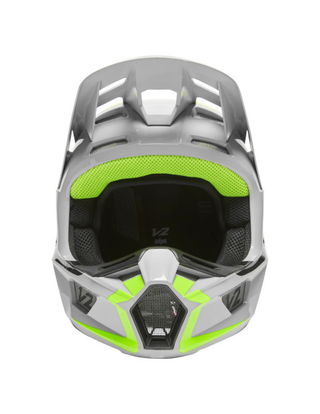 FOX V2 MERZ GREY/YELLOW KROSINIS MOTO ŠALMAS
