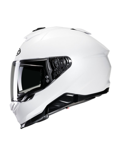 HJC i71 PEARL WHITE SPORTINIS/UŽDARAS MOTO ŠALMAS