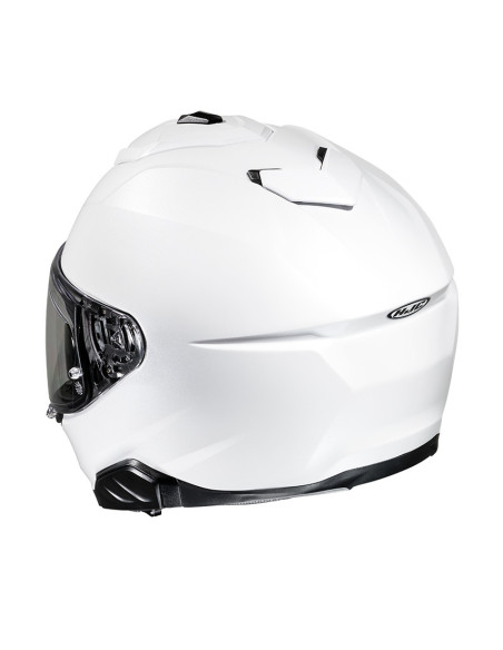 HJC i71 PEARL WHITE SPORTINIS/UŽDARAS MOTO ŠALMAS