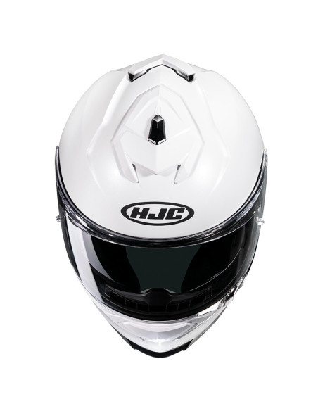 HJC i71 PEARL WHITE SPORTINIS/UŽDARAS MOTO ŠALMAS