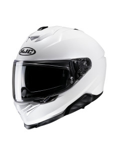 HJC i71 PEARL WHITE SPORTINIS/UŽDARAS MOTO ŠALMAS