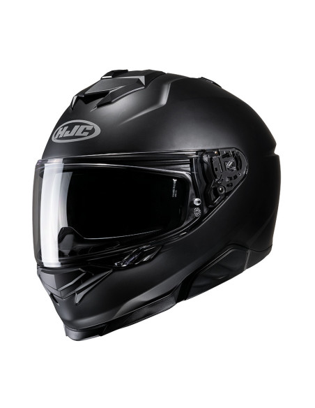 HJC i71 SEMI FLAT BLACK SPORTINIS/UŽDARAS MOTO ŠALMAS