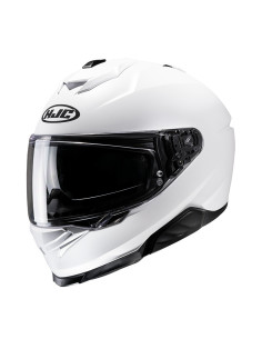 HJC i71 SEMI FLAT PEARL WHITE SPORTINIS/UŽDARAS MOTO ŠALMAS