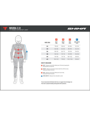 SHIMA MIURA 2.0 RED FLUO ODINĖ MOTERIŠKA MOTO STRIUKĖ