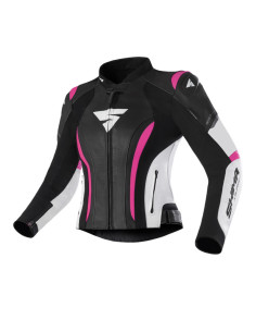 SHIMA MIURA 2.0 PINK WOMEN'S LEATHER MOTO JACKET