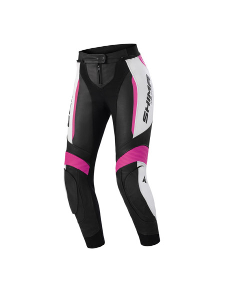 SHIMA MIURA 2.0 PINK WOMEN'S LEATHER MOTO TROUSERS