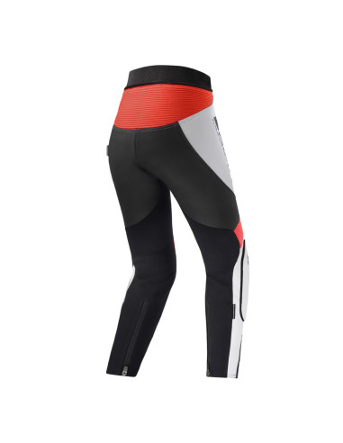 SHIMA MIURA 2.0 RED FLUO WOMEN'S LEATHER MOTO TROUSERS
