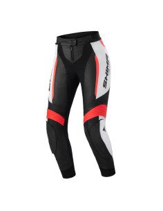 SHIMA MIURA 2.0 RED FLUO WOMEN'S LEATHER MOTO TROUSERS