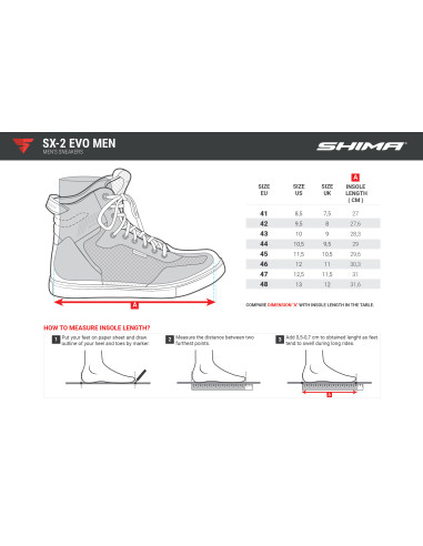 SHIMA ЧЕРНЫЕ КОРОТКИЕ МОТОБОТИНКИ SX-2 EVO