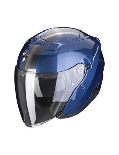 SCORPION EXO-230 SR BLUE ATVIRAS MOTO ŠALMAS