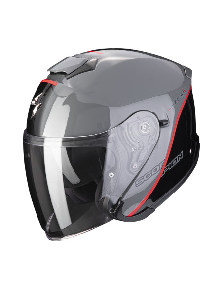 SCORPION EXO-S1 ESSENCE GREY ATVIRAS MOTO ŠALMAS