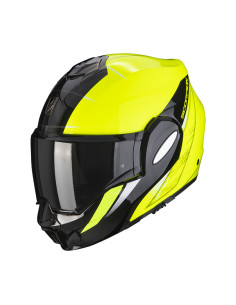 SCORPION EXO-TECH EVO PRIMUS YELLOW FLUO FLIP-UP MOTO ŠALMAS