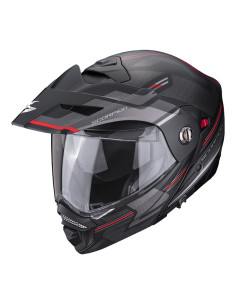 SCORPION ADX-2 CARRERA BLACK/RED ADVENTURE MOTO ŠALMAS