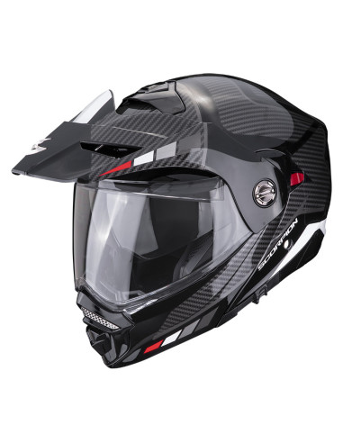 SCORPION ADX-2 CAMINO BLACK/RED ADVENTURE MOTO ŠALMAS