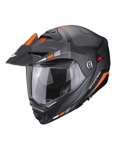 SCORPION ADX-2 CAMINO BLACK/ORANGE ADVENTURE MOTO ŠALMAS