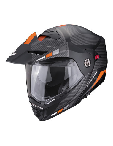 SCORPION ADX-2 CAMINO BLACK/ORANGE ADVENTURE MOTO ŠALMAS