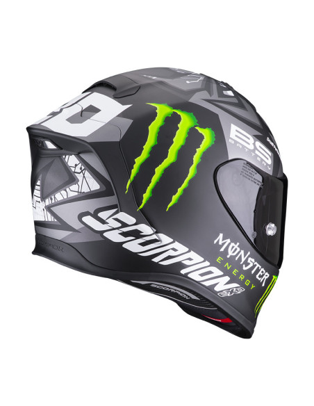 SCORPION EXO-R1 EVO AIR MONSTER REPLICA GREY SPORTINIS/UŽDARAS MOTO ŠALMAS
