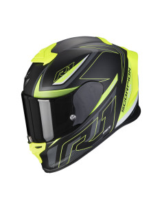 SCORPION EXO-R1 EVO AIR GAZ BLACK/YELLOW FLUO SPORTINIS/UŽDARAS MOTO ŠALMAS