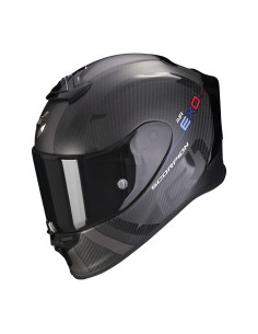 SCORPION EXO-R1 CARBON EVO AIR MG BLACK SPORTINIS/UŽDARAS MOTO ŠALMAS