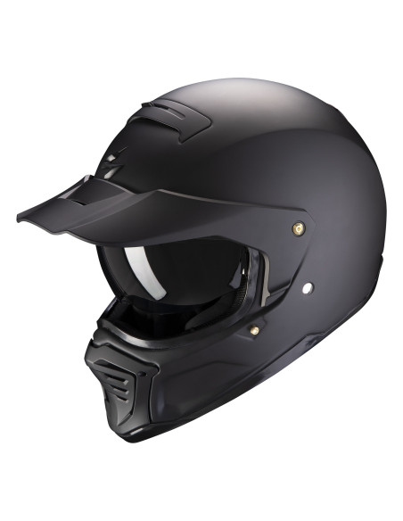 SCORPION EXO-HX1 2IN1 CARBON SE GLOSSY UŽDARAS MOTO ŠALMAS