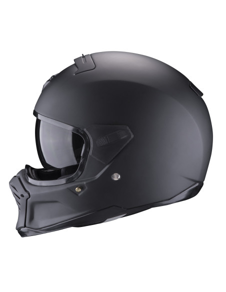 SCORPION EXO-HX1 2IN1 CARBON SE GLOSSY UŽDARAS MOTO ŠALMAS