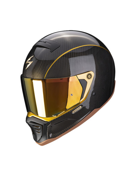 SCORPION МОТОШЛЕМ ДЛЯ ПОМЕЩЕНИЙ EXO-HX1 2IN1 CARBON SE GOLD