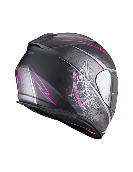 SCORPION EXO-491 RUN BLACK/ROSE/GREY SPORTINIS/UŽDARAS MOTO ŠALMAS