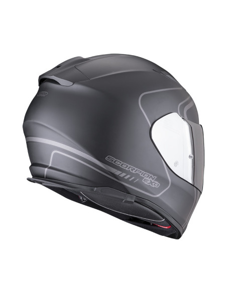 SCORPION EXO-491 WEST BLACK SPORTINIS/UŽDARAS MOTO ŠALMAS