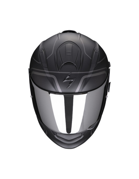 SCORPION EXO-491 WEST BLACK SPORTINIS/UŽDARAS MOTO ŠALMAS