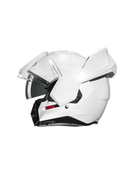 HJC I100 PEARL WHITE FLIP-UP MOTO ŠALMAS