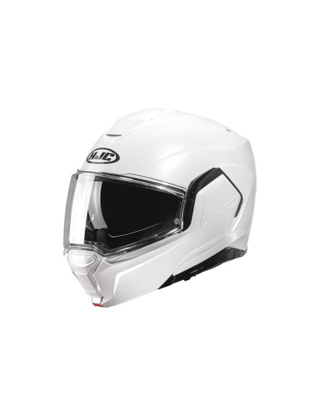 HJC I100 PEARL WHITE FLIP-UP MOTO ŠALMAS