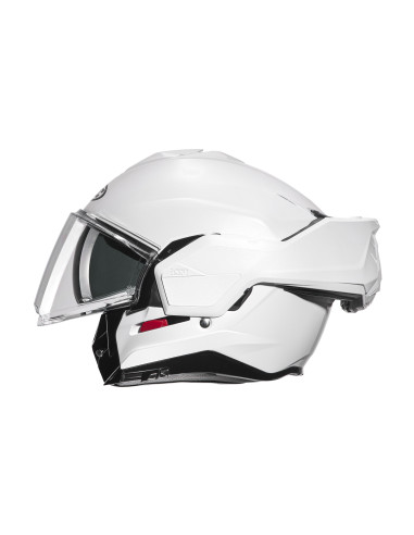 HJC I100 PEARL WHITE FLIP-UP MOTO ŠALMAS