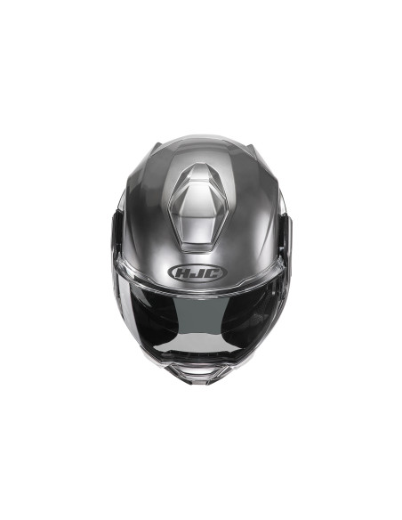 HJC I100 HYPER SILVER FLIP-UP MOTO ŠALMAS