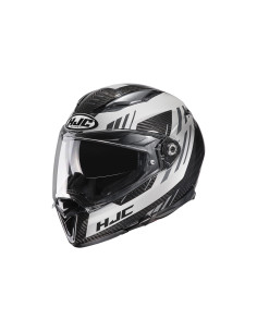 HJC F70 BLACK CARBON KESTA/MC5 SPORTINIS/UŽDARAS MOTO ŠALMAS