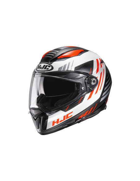 HJC F70 BLACK CARBON KESTA/MC6HSF SPORTINIS/UŽDARAS MOTO ŠALMAS