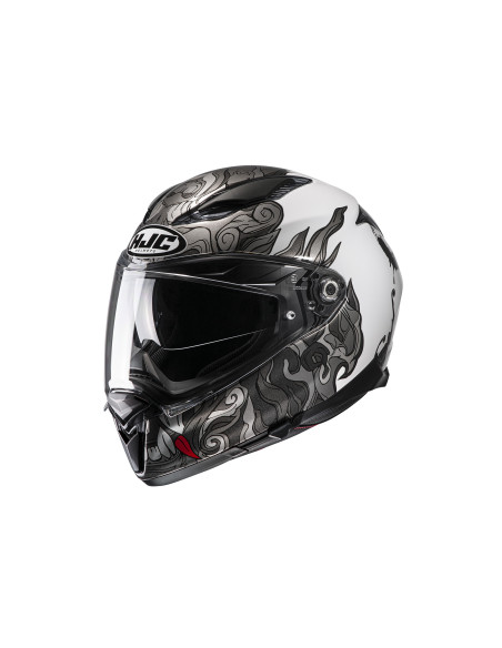 HJC F70 SPECTOR/MC10 SPORTINIS/UŽDARAS MOTO ŠALMAS