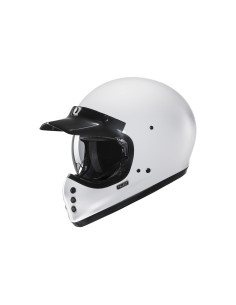 HJC V60 WHITE CROSS MOTO HELMET
