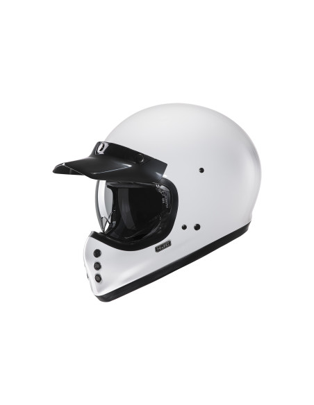 HJC V60 WHITE CROSS MOTO HELMET