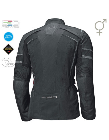 HELD KARAKUM TOP BLACK TEKSTILINĖ MOTO STRIUKĖ